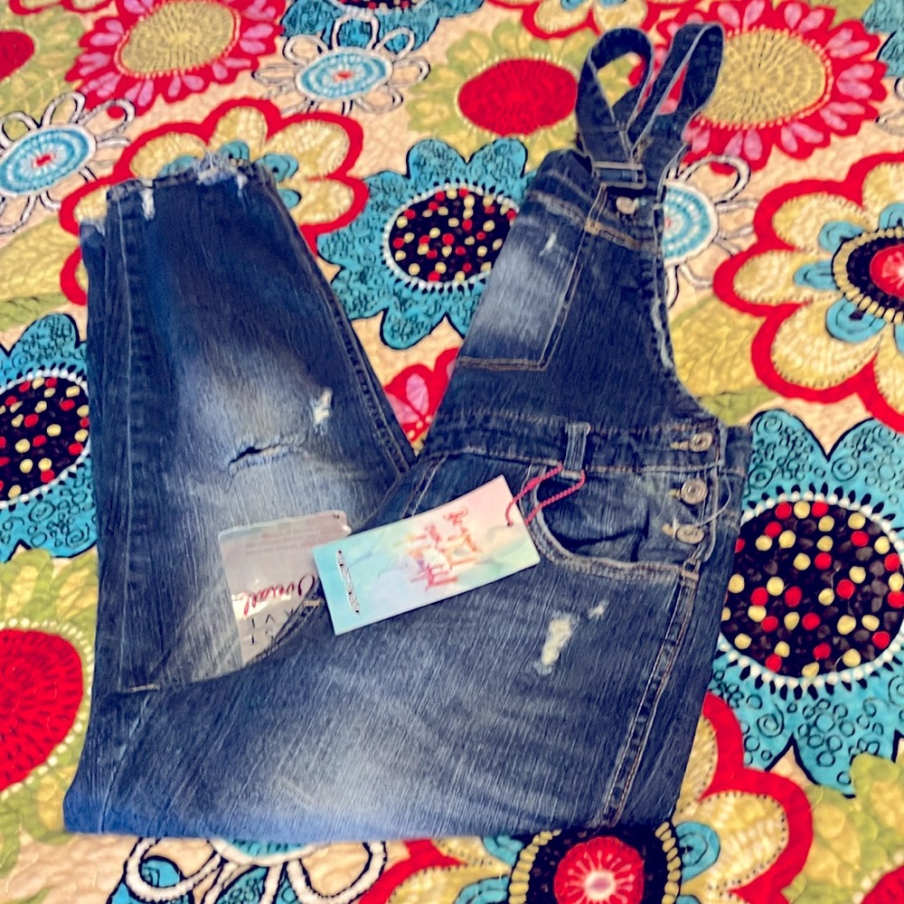 NWT Almost Famous Overalls
